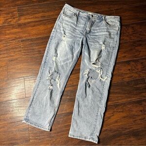 Shop Stevie Distressed Low Rise Boyfriend Denim Jeans